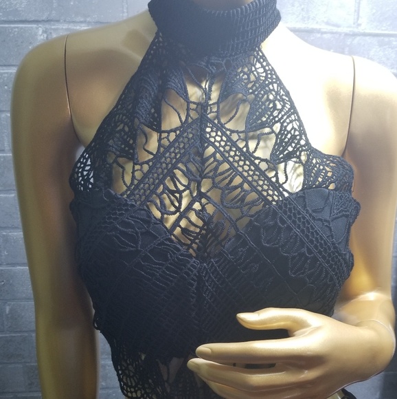 Lace and chiffon maxi dress - Picture 5 of 6